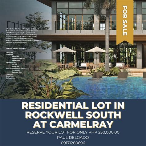 rockwell south at carmelray|Rockwell South at Carmelray (Lot Only For Sale) .